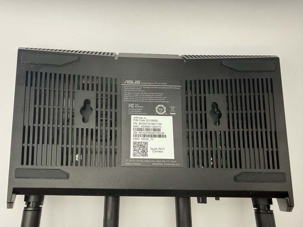 ASUS RT-AX1800S Wireless-AX1800 Dual-Band Wi-Fi 6 Router - Picture 4 of 5